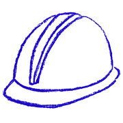 Illustration - Objects – Construction hat - Blue_ RGB_PNG